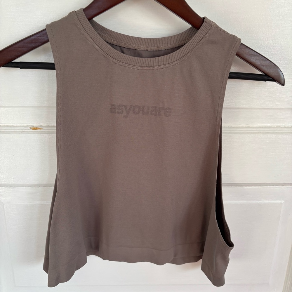 Avocado Taupe Muscle Tee-missing size tag